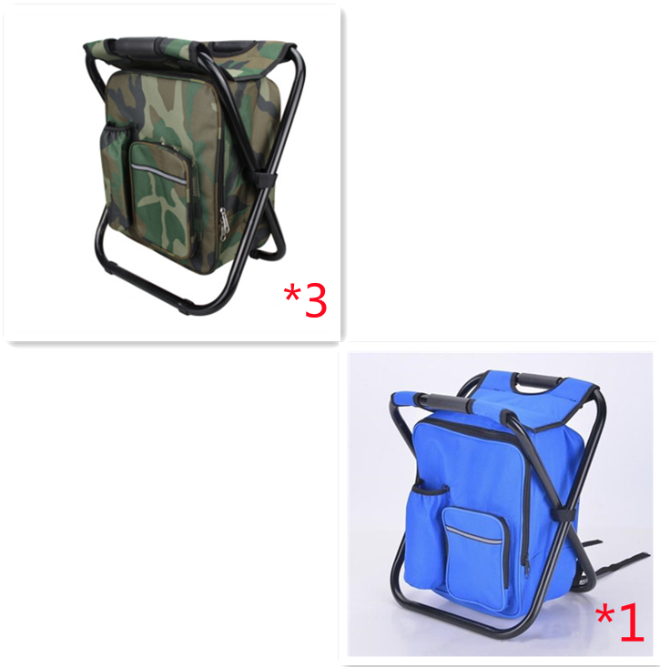 Multifunction Outdoor Folding Chair Ice Cooler Picnic Bags Camping Fishing Stool Backpacking Hunting Rest Chair