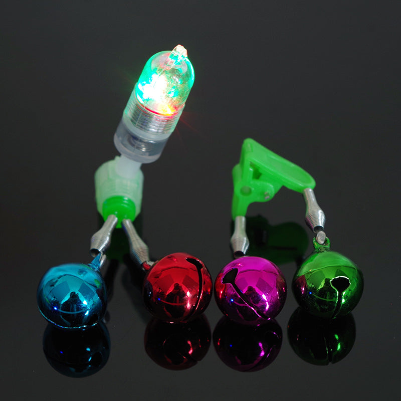 Fishing Bell Induction Flashing Lamp Holder Night Fishing LED Alarm Light