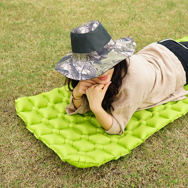 Outdoor TPU Inflatable Bed Ultra Light Inflatable Cushion Camping Tent Sleeping Pad