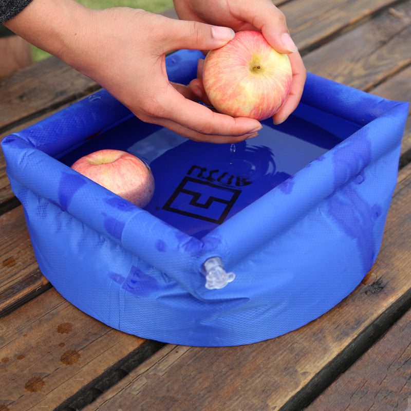 Camping Concave-Convex Outdoor Folding Washbasin Bucket