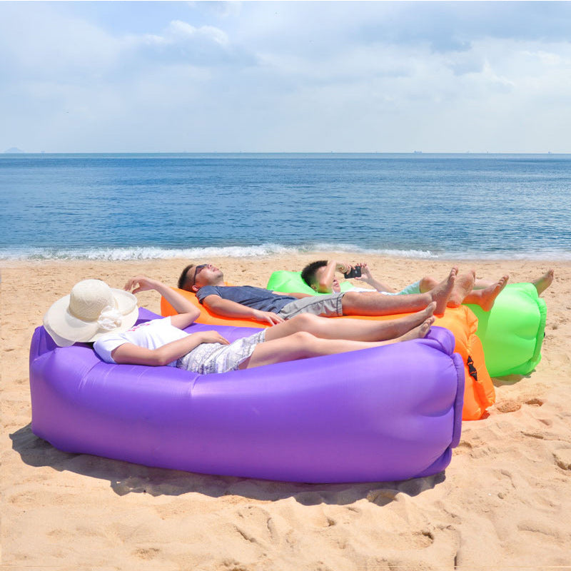 Inflatable Lounger Air Sofa Hammock-Portable Anti-Air Leaking Design-Ideal Couch For Akeside Beach Traveling Camping