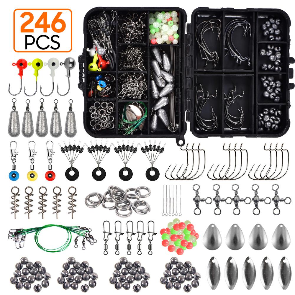 Sea Fishing 246 Pieces Set Box Set Storage Box Full Set Of Fishing Accessories Bait