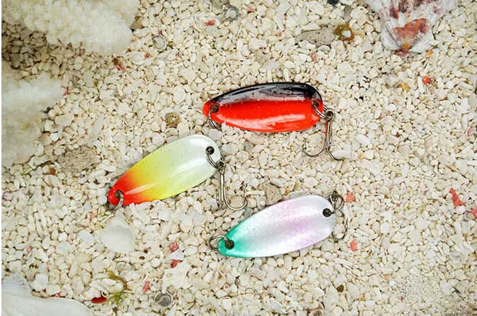 Metal Sheetmetal Lures Set 30x Spinnerbait Fishing Hard Lure Pike Salmon Bass Card 2 Fish Bait Hook Fishing Tackle spinners