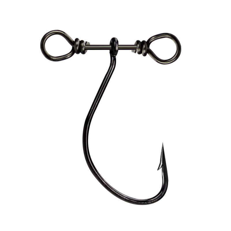 Balance Single Black Nickel Crank Hook With Double Holes