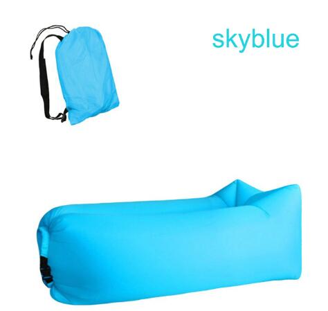 Outdoor Air Sofa Fast Inflatable Laybag Hangout Lounger Beach Air Bed Folding Sleeping Bag Lazy Sofa Lazy Air Sofa