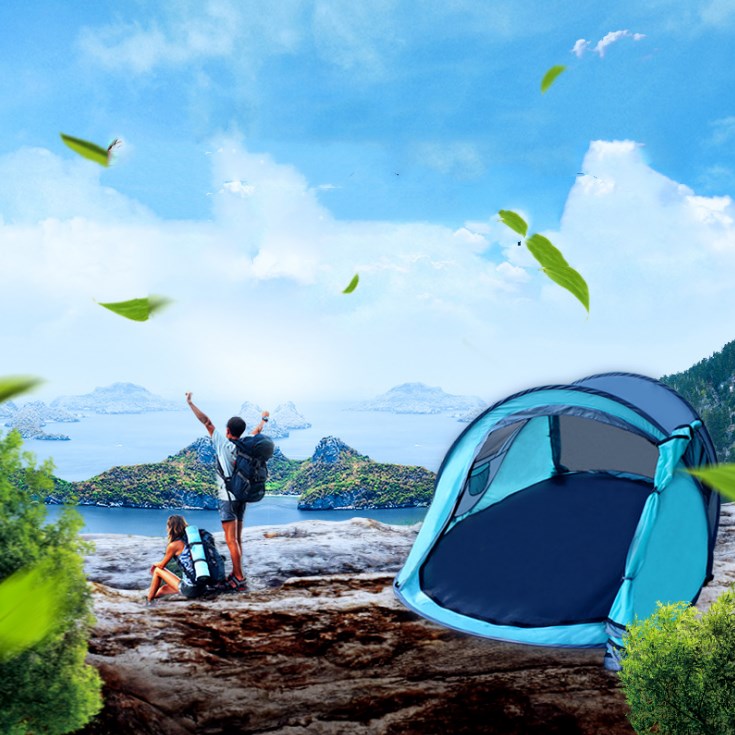 Automatic camping tent