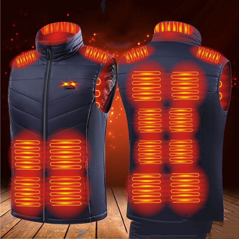 Men And Women Can Wear USB Heating Clothes Standing Collar Heated Horse Jacket