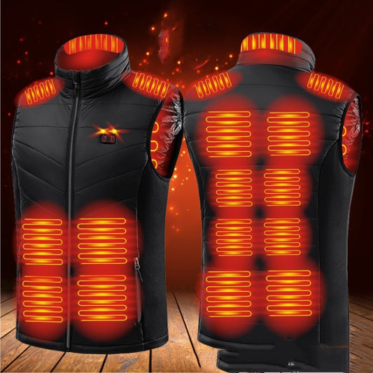 Men And Women Can Wear USB Heating Clothes Standing Collar Heated Horse Jacket