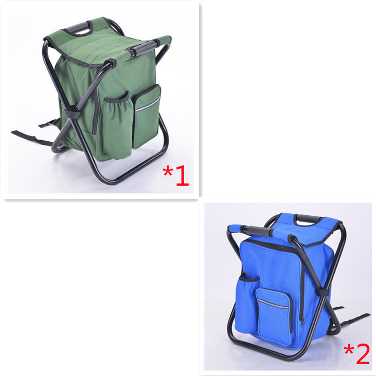 Multifunction Outdoor Folding Chair Ice Cooler Picnic Bags Camping Fishing Stool Backpacking Hunting Rest Chair