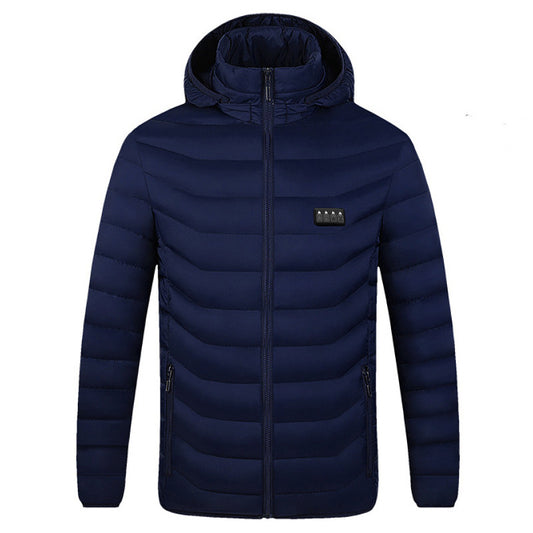 New Heated Jacket Coat USB Electric Jacket Cotton Coat Heater Thermal Clothing Heating Vest Men's Clothes Winter