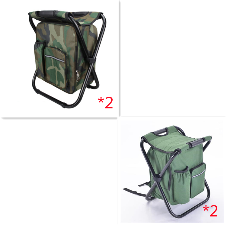 Multifunction Outdoor Folding Chair Ice Cooler Picnic Bags Camping Fishing Stool Backpacking Hunting Rest Chair