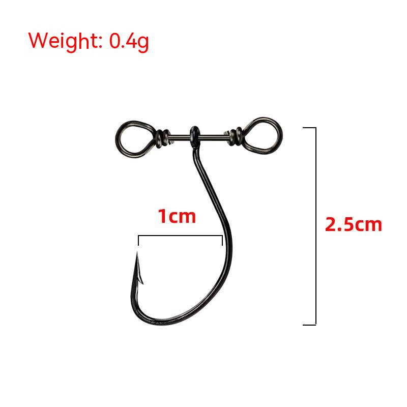 Balance Single Black Nickel Crank Hook With Double Holes