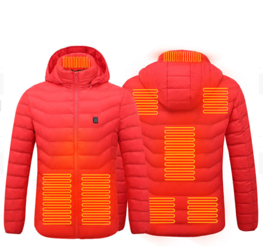 New Heated Jacket Coat USB Electric Jacket Cotton Coat Heater Thermal Clothing Heating Vest Men's Clothes Winter