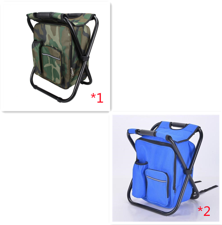 Multifunction Outdoor Folding Chair Ice Cooler Picnic Bags Camping Fishing Stool Backpacking Hunting Rest Chair