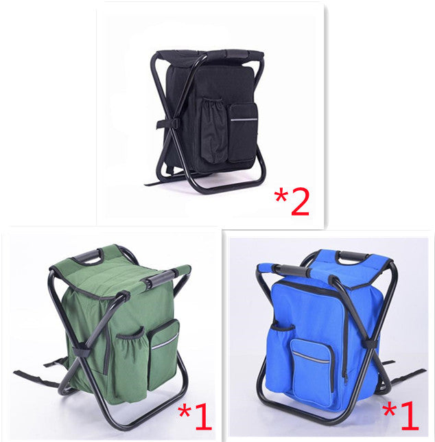 Multifunction Outdoor Folding Chair Ice Cooler Picnic Bags Camping Fishing Stool Backpacking Hunting Rest Chair