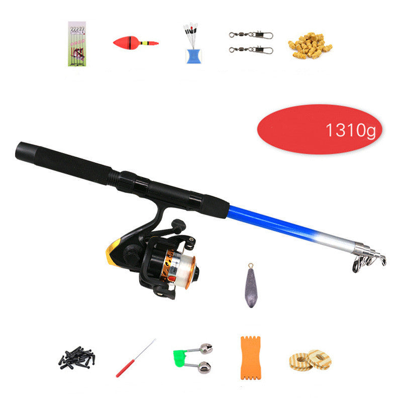 Portable Accessories Bag Beginner Fishing Rod Set Ultra-light And Retractable