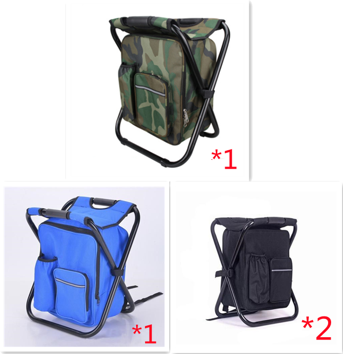 Multifunction Outdoor Folding Chair Ice Cooler Picnic Bags Camping Fishing Stool Backpacking Hunting Rest Chair