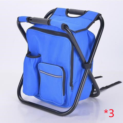 Multifunction Outdoor Folding Chair Ice Cooler Picnic Bags Camping Fishing Stool Backpacking Hunting Rest Chair