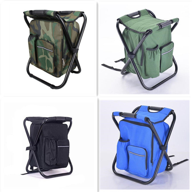 Multifunction Outdoor Folding Chair Ice Cooler Picnic Bags Camping Fishing Stool Backpacking Hunting Rest Chair