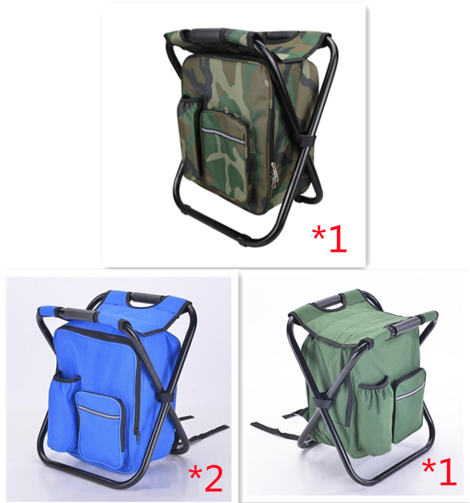 Multifunction Outdoor Folding Chair Ice Cooler Picnic Bags Camping Fishing Stool Backpacking Hunting Rest Chair